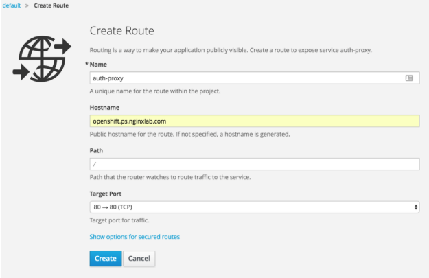 Create Route tool in OpenShift for uploading SSL/TLS certificates