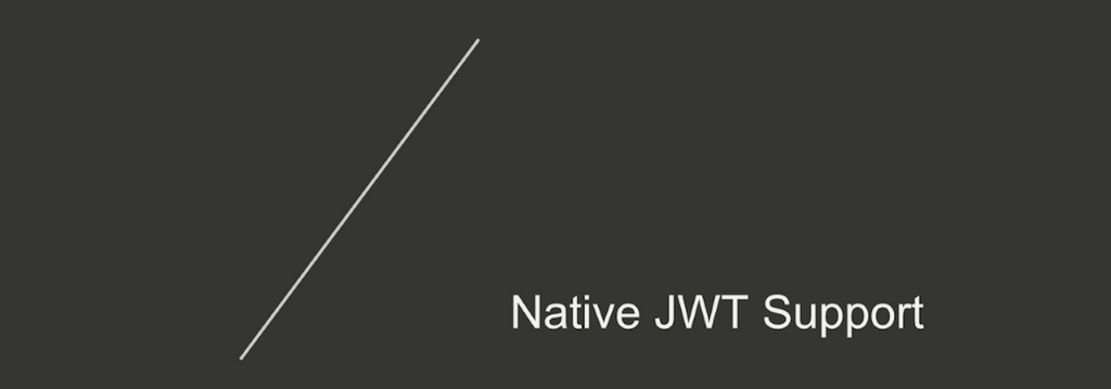 Section title slide for 'Native JWT Support' [NGINX Plus R10 webinar]