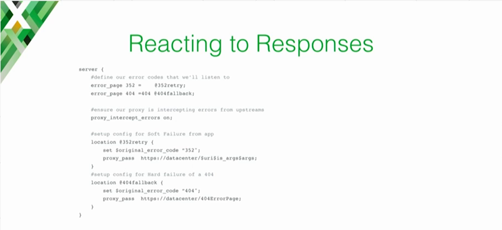 NGINX configuration example for implementing the recommended response to soft errors [presentation on lessons learned during the cloud migration at Expedia, Inc.]