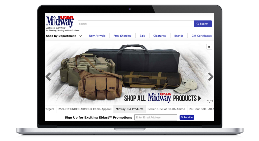 MidwayUSA ecommerce website runs on NGINX Plus load balancer and cache